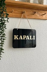 Resim Mağaza Açık Kapalı Tabelası Pleksi - 20 * 15 Cm - 1 Adet Kancalı Cam Vantuzu Hediye 