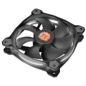 Resim Thermaltake Riing CL-F038-PL12WT-A 120mm Beyaz Halka Ledli Titreşimsiz Kasa ve Radyatör Fanı 