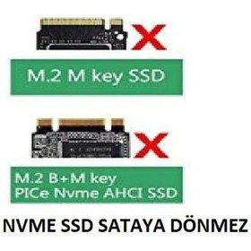 Resim M.2 Ngff Sata Kutu M2 Ngff Ssd Sata Çevirici Nvme Ssdlere Olmaz 