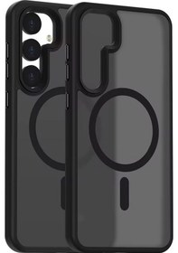 Resim Nettech Samsung Galaxy S25 Plus Uyumlu Mat Renkli Magsafe Arka Koruma Kılıf - Gold Gold 