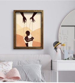 Resim Bk Gift Yatak Odası Konseptli Doğal Masif Ahşap Çerçeveli Tablo-8 (551113203) 