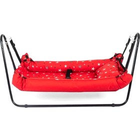 Resim Loove Bebe Jüpiter Kırmızı Bebek Hamak Ergonomik Tasarım ve Güvenlik Özellikleri ile 0-24 Ay 