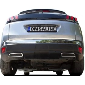 Resim Line Peugeot 3008 ile Uyumlu Krom Egzoz Çerçevesi 2 Parça 2016 ve Sonrası 