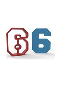 Resim Büyük Nba 6 Rakam 11cm Kurabiye Kalıbı 