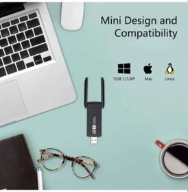 Resim Realtek 8812BU 802.11AC 1200 Mbps Dual Band USB 3.0 WI-FI Alıcı 