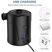 Resim Teltree Taşınabilir Kablosuz Elektrikli Hava Pompa - Çadır, Hava Yatağı, Yüzme Çemberi İçin Şarj Ve Havalandırma Fonksiyonu 