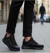 Resim Wickers Erkek Spor Ayakkabı Siyah Günlük Ortopedik Hafif Sneaker Ayakkabı 2494 