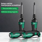 Resim Çok Amaçlı T-Kolu Ratchet Tornavida - Kolay Tutuş için Güçlü Manyetik Başlık, Ev Tamirleri & DIY Projeleri için İdeal 