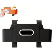 Resim Xuweiwei Black Araç Kolçak Arkası Saklama Kutusu 2 Bardak Tutuculu Havlu Askılı Seyahat Organizer 