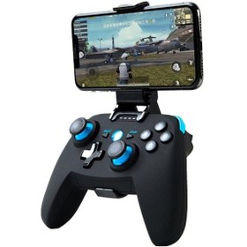 Resim Cx-x1 2.4ghz + Bluetooth 4.0 Kablosuz Oyun Denetleyicisi Kolu Android / İos / Pc / Ps3 Kolu + Braket 