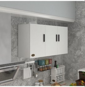 Resim Kenzlife Hazır Mutfak Canna32 Byz 060 120 32 Mutfak Banyo Dolabı Kapaklı Raflı 
