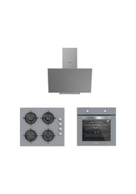 Resim Silverline BO65E1S01 - CS5349S01 - 3481 Flam 60 Gri Ankastre Set 