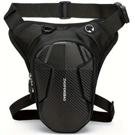 Resim Xuweiwei 6/8 İnch 9731 Siyah Eva Su Geçirmez Motosiklet Bacak Çantası 6'lı Set Ayarlanabilir Askı 9731-6/8 İnç 