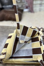 Resim Denge Perde (4965) En -x - Yükseklik Ölçülerle -kahve-krem Özel Dikim Lüks Branda Balkon Perdesi KAHVE KREM 560 x 210 