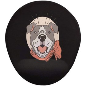 Resim Dog Bilek Oval Destekli Mouse Pad Mousepad 