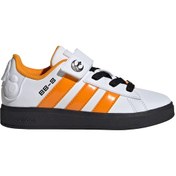 Resim Adidas Droıds Grand Court Beyaz Erkek Çocuk Sneaker Beyaz-Turuncu 