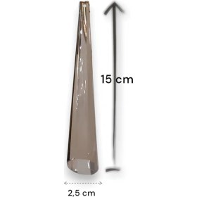 Resim PremiumPort Bal Rengi Kristal Avize Taşı, Kontes Avize Modeline Uyumlu, Hediye Metal Halka ile 