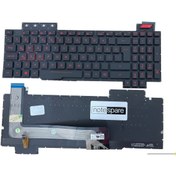 Resim Notespare Asus ile Uyumlu Rog FX503VD, FX503VM Notebook Klavye Işıklı Siyah TR 