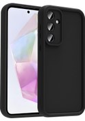 Resim Galaxy Uyumlu A36 Kılıf Kamera Korumalı Uzrm Ananas Kapak - Siyah Siyah 
