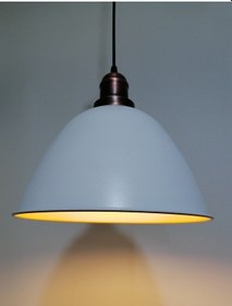 Resim Riolight Retro Beyaz Içi Gold Tekli Metal Sarkıt Çap:28Cm (538289447) 