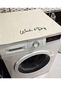 Resim Dilex Nakış İşlemeli Çamaşır Ve Kurutma Makine Örtüsü Krem 