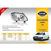 Resim AYFAR Volkswagen Caddy Uyumlu 2004-2010 Sol Far Manuel 505909 