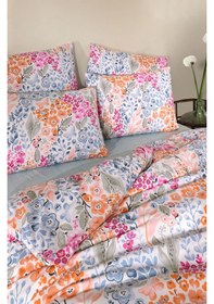 Resim Eflora Tek Kişilik Lastikli Çarşaflı Nevresim Takımı Çok Renkli 