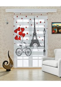 Resim Perdecizade Enxboy Kırmızı Kalp Balon Dijital Baskılı Zebra Perde-cocuk Odası-stor Perde Tycdcebc9e5f5f992317cf200 Renkli 