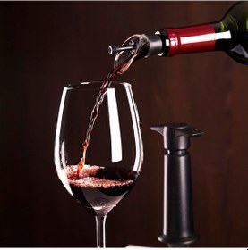 Resim Vacu Vin 6504606 Şarap Servis Tıpa 2 Parça Kutulu Çok Renkli 