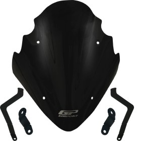 Resim GP Kompozit Bajaj Pulsar NS 400 Z 2025-2026 Uyumlu Ön Cam Siyah 37 cm 