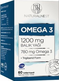 Resim Natural Nest Omega 3 60 Kapsül 