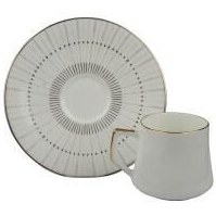 Resim Evaliza Direction Lines 6 Kişilik Kahve Fincan Takımı 80 ml 