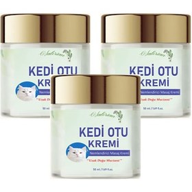 Resim Kedi Otu Kremi 50 Ml 3 Adet Kafur Ağacı Yağı İçerikli Agrilar İçin Krem 