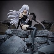 Resim FESECRAFT Premium Siyah Kıyafetli Anime Kız Figürü Masa Ev Dekorasyon Araç Torpido Aksesuar 