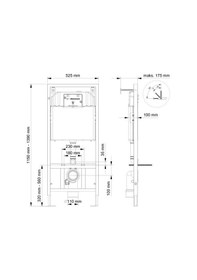Resim Alçıpan Duvarlar için Gömme Rezervuar Seti Visam -- Alçıpan Uyum 