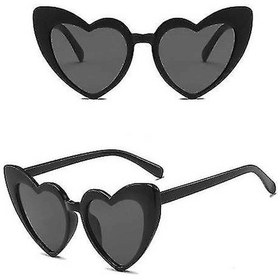 Resim Siyah Renk Kalp Şekilli Parti Gözlüğü 15x5 Cm 1 