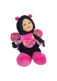 Resim Sevimli Bebek Yüzlü Arı Peluş Oyuncak Uyku Arkadaşı 35 Cm Pembe 