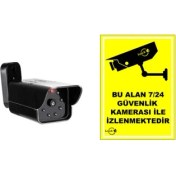 Resim Lorex LR-D12IR Gece Görüşlü Görünümlü Caydırıcı IR Kamera - Pvc Kamera Uyarı Levhası 
