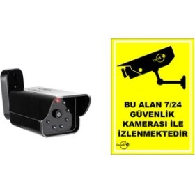 Resim Lorex LR-D12IR Gece Görüşlü Görünümlü Caydırıcı IR Kamera - Pvc Kamera Uyarı Levhası 