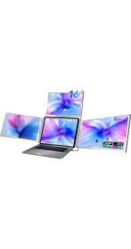Resim Ultrax 16″ Üçlü Taşınabilir Monitör Ips Çoklu Ekran 1200P Notebook Monitör 
