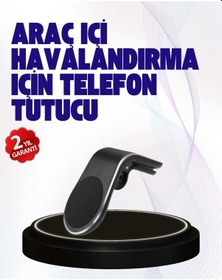 Resim Güçlü Mıknatıslı Araç İçi Telefon Tutucu Evrensel Uyum 