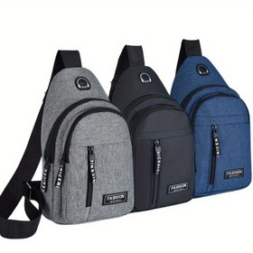 Resim 1 adet Çok amaçlı omuz çantası - Erkek ve kadın için crossbody çanta, açık hava seyahati ve iş için 