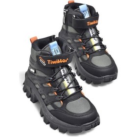 Resim Twittoys 390u Ortopedik Taban Lastikli Cırtlı Kız Çocuk Bot Erkek Çocuk Bot Unisex Çocuk Bot Füme-portakal 