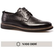 Resim maximoda Hakiki Deri Siyah Erkek Klasik Ayakkabı PRA-591260-035529 