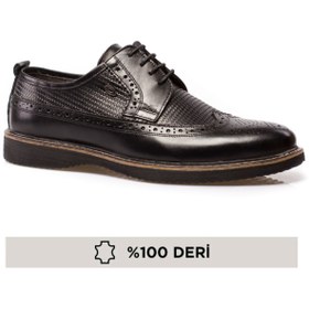 Resim maximoda Hakiki Deri Siyah Erkek Klasik Ayakkabı PRA-591260-035529 