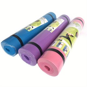 Resim 1 adet EVA Yoga Mat 4mm - Kaymaz, Nem Geçirmez, Dayanıklı ve Hafif Fitness Matı Ev Sporları, Egzersiz ve Yoga İçin - Şarj Edilemez, Tekli Paket 