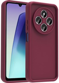 Resim Redmi 14c Uyumlu Kılıf Kamera Korumalı Ucy Ananas Kapak - Mürdüm Mürdüm 