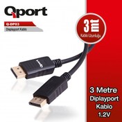 Resim QPORT Q-DP03 3m DISPLAY PORT 1.2V KABLO 