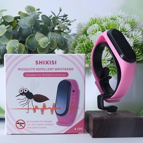 Resim Elektronik Sivrisinek Kovucu Silikon Bileklik - Kimyasız Fiziksel Sivrisinek Kovucu, Ayarlanabilir Kayış, Pembe & Siyah Tasarım, Seyahat ve Ev Kullanımı için Pil ile Çalışan, Erkekler & Kadınlar için Unisex 