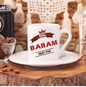 Resim Kral Babam Isimli Türk Kahve Fincanı 